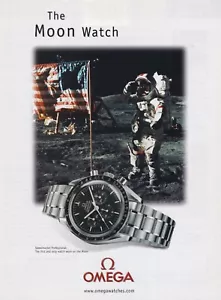 Reloj OMEGA Speedmaster The Moon Astronauta de la NASA Original 2001 ¡Anuncio impreso!! - Imagen 1 de 1