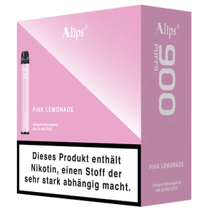Alips (10er Pack) 10x Pink Lemonade E-Shisha 900 Züge einweg E-Zigarette - Bild 1 von 3