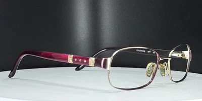 De colección Sophia Loren M251 077 Mujer Borgoña Dorado Ovalado Gafas SOLO MARCOS Foto 1 de 4