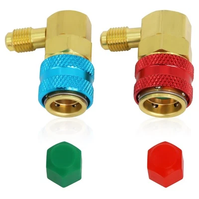 KETOFA 134a Quick Coupler, AC R134a Adapter Fittings Quick Connector, 1/4" SAE Male ...