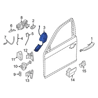 For BMW 650i xDrive 2012-2018 BMW 51215A36F13 Front Left Door Latch Assembly Foto 1 de 2