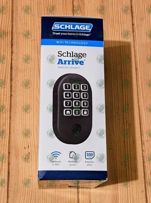 SCHLAGE ARRIVE - Remsen Matte Black - Smart Wifi Deadbolt lock *NEW and SEALED* - Image 1 of 4
