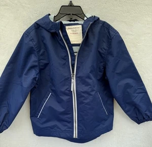Hanna Andersson Hooded Rain Anorak Jacket Coat Unisex Size 5 Pots Girls - Picture 1 of 5