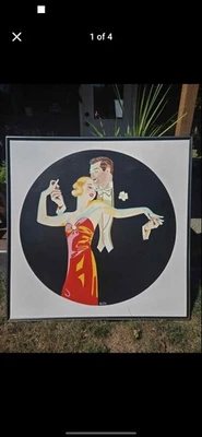 Large Original Painting By Allen 49" X  49" - Imagem 1 de 4