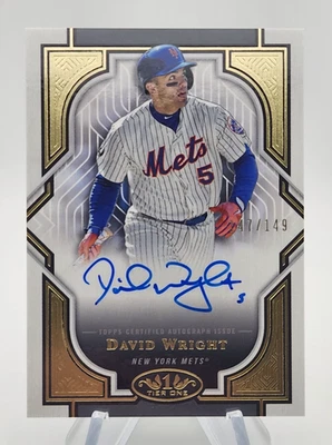 David Wright 2023 Topps Tier One Auto/149 #T1A-DW Foto 1 de 2