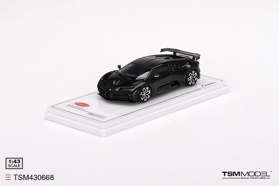 Modello TSM430668 1/43 Bugatti Centodieci Nera Auto Da Collezione