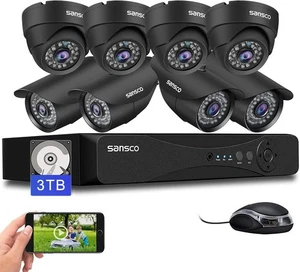 HD 5MP CCTV Home Security Camera System Kit 8CH DVR Night Vision 3TB HDD - Picture 1 of 20