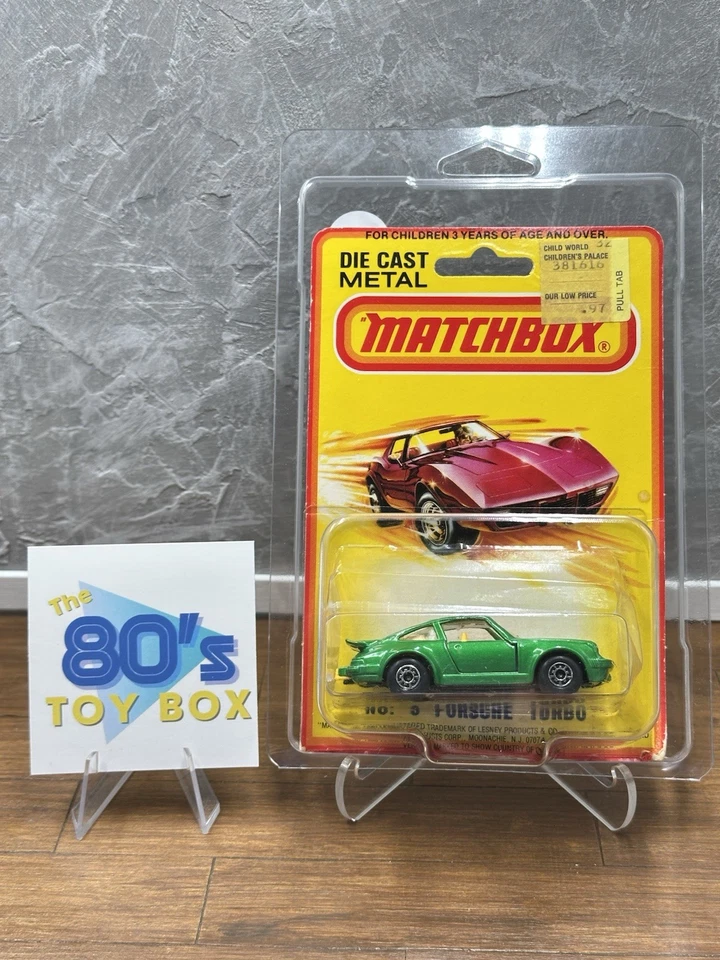 Matchbox Superfast No 3 Porsche Turbo Vintage 1980 Carded - Image 1 of 4