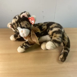 TY Classic Fiddles Calico Cat Kitten Plush 12” Realistic Stuffed Animal 2006 Toy - Picture 1 of 6