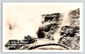 RPPC View Kilauea Volcano Steam Lava Near Hilo Big Island Hawaii Photo Postcard - Picture 1 of 2