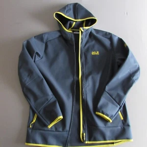 Jack Wolfskin Outdoor-Herrenjacke XL Farbe: dunkelblau mit gelben Applikationen - Bild 1 von 6
