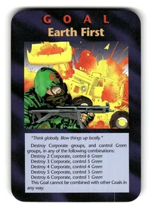 Goal: Earth First! Card INWO Illuminati New World Order Assassins Game 50/122 - Picture 1 of 4
