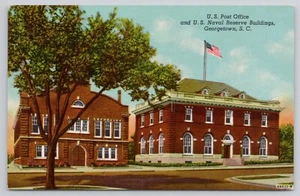 Postkarte Georgetown South Carolina US Post Office Naval Reserve - Bild 1 von 2