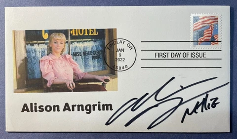 SIGNED ALISON ARNGRIM FDC AUTOGRAPH FIRST DAY COVER - LITTLE HOUSE ON THE PRAIRI Cover