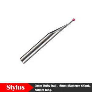 Inserto sonda punta a sfera rubino 3 mm inserto di misura per Fowler/Trimos calibro alto - Foto 1 di 2