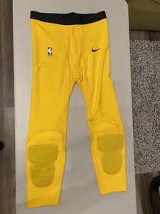 yellow nike compression tights