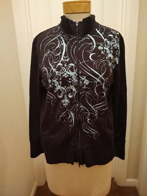 Hermoso Suéter Soma Suave Cremallera Frontal ~ Chaqueta Talla XL Foto 1 de 4