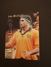ROD McCALL AUSTRALIA - 1991 World Cup XV FUTERA -Rugby Union 1995 SAMPLE CARD