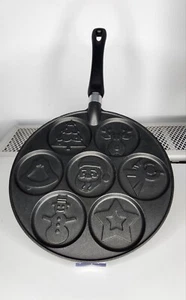 Sartén plancha para panqueques Nordic Ware Holiday Navidad gran forma EE. UU. - Imagen 1 de 5