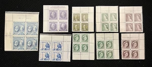 Lot von 9 Blöcken à 4 Kanada Briefmarken postfrisch (1, 2, 4, 5 Cent) - siehe Fotos - Bild 1 von 8