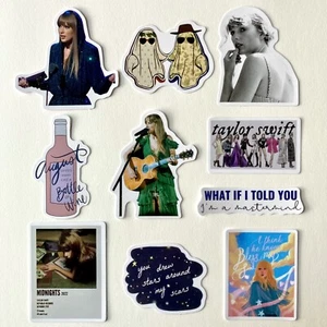 Taylor Swift August Vinyl Stickers (10 PACK) - Glossy Laminated & Waterproof - Picture 1 of 1