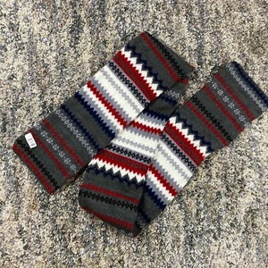 Joe Boxer Acrylic Scarf One Size Fits Most Gray Red White 57 In Length - Picture 1 of 7