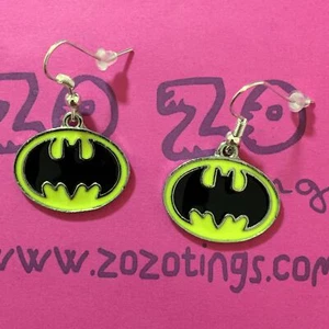 Batman Metal Earrings - Picture 1 of 1