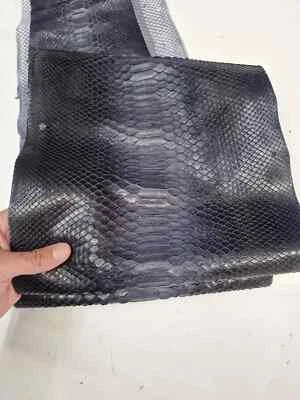 Cuero de serpiente genuino, largo y ancho cuero de pitón real de grosor 0,7 mm (2 oz) Foto 1 de 4