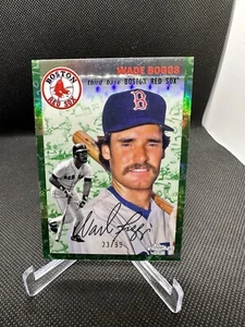 2023 TOPPS CHROME PLATINUM GREEN TOILE /99 #436 WADE BOGGS HOF BOSTON RED SOX - Imagen 1 de 2