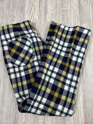 NUEVO CON ETIQUETAS De colección Años 60 70 Azul Marino A Cuadros Cintura Alta Cremallera Botón Acrílico Nylon Para Mujer Talla 14 Foto 1 de 4