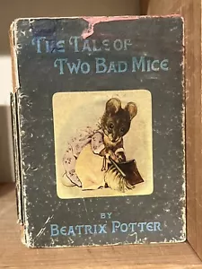 Beatrix Potter, The Tale Of Two Bad Mice, c1908, Early Printing Heavily Worn - Picture 1 of 4