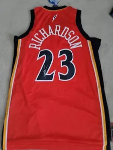 GOLDEN STATE WARRIORS JASON RICHARDSON SIGNED JERSEY NWT SEWN COA AUTO MENS XL - Picture 1 of 4