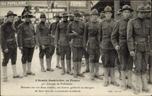 WWI The American Army in France Arrives; Group of Policemen; June 26, 1917; NM - Bild 1 von 2