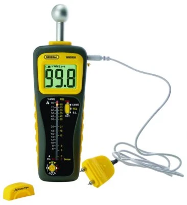 General Tools MMD950 Moisture Meter, Humidity Sensor - Pin Type / Pinless Device - Image 1 of 4