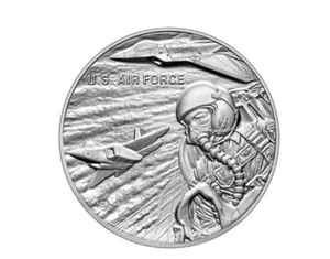 2022 US Air Force One Ounce Silver Medal w/box & COA - SAF1 - Picture 1 of 4