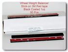180 Pcs Stick on Self Adhesive Wheel Weight Balance 1oz Black Coated Red 3M TAPE