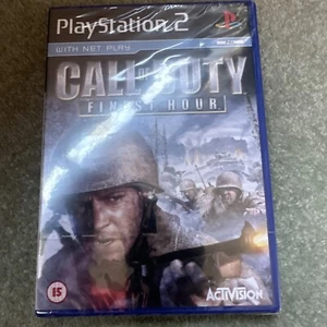 Call of Duty Finest Hour PS2 Sony PlayStation 2 PAL 2004 sigillato mai aperto - Foto 1 di 5