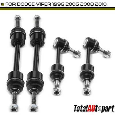 4pcs Stabilizer Bar Link for Dodge Viper 1996 1997-2006 2008-2010 Front & Rear - Image 1 of 4