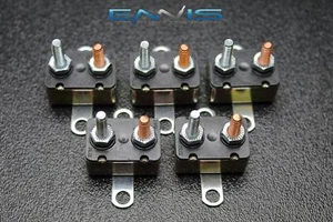 5 PZ 12 VOLT 15 20 30 40 50 AMP AUTO RESET INTERRUTTORE AUTOMOTIVE USA - Foto 1 di 5