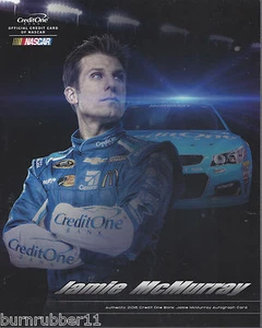2016 JAMIE MCMURRAY "CREDIT ONE BANK RICHMOND" #1 NASCAR SPRINT CUP POSTCARD - Picture 1 of 1