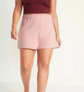 OLD NAVY WOMEN'S HIGH-WAISTED LOUNGE PAJAMAS SLEEP SHORTS w/POCKETS  4X PLUS - Picture 1 of 5