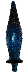 Cobalt Blue Glass Hobnail Genie Bottle Stopper Only - Picture 1 of 9