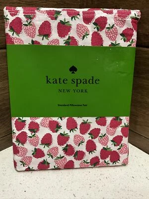 Fronhas Kate Spade 100% algodão percal framboesas bagas conjunto de 2 padrão - Imagem 1 de 4