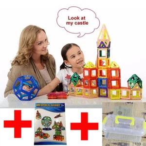 58-Piece Clear Tiles Building Set Wheel Ferris& Carrying Box Textbook - Picture 1 of 10