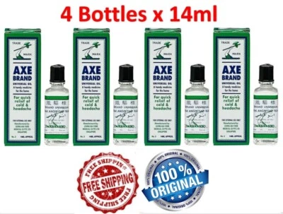 Aceite medicinal original marca Axe 14 ml x4 botellas Minyak tapa de angina Kapak Foto 1 de 4