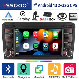 32G Android 13 Autoradio DAB+ Carplay GPS Navi WIFI RDS Für Audi A3 S3 RS3 8V 8P - Bild 1 von 16