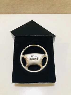 NUEVO LLAVERO VOLANTE METAL TONO PLATA SATINADO JAGUAR - KCW.JAG Foto 1 de 4