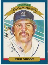 Kirk Gibson 1986 Donruss Super Diamond Kings #1, Detroit Tigers