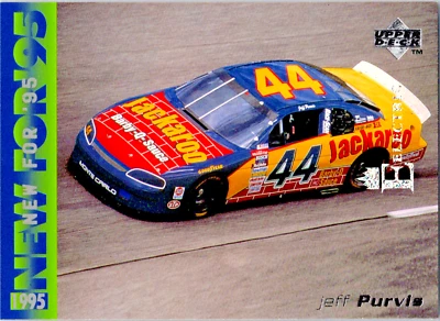 1995 Upper Deck- NASCAR "NEW FOR 95" #293 Jeff Purvis  - Image 1 of 2