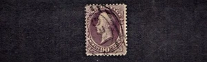 1888 U.S. CLASSIC Regular Issue 90c Purple PERRY Sc#218 Used High Value**^ - Picture 1 of 2
